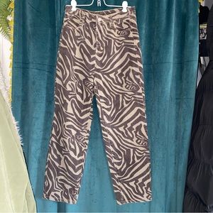 Zebra Striped Jeans 🤍🤍🤍